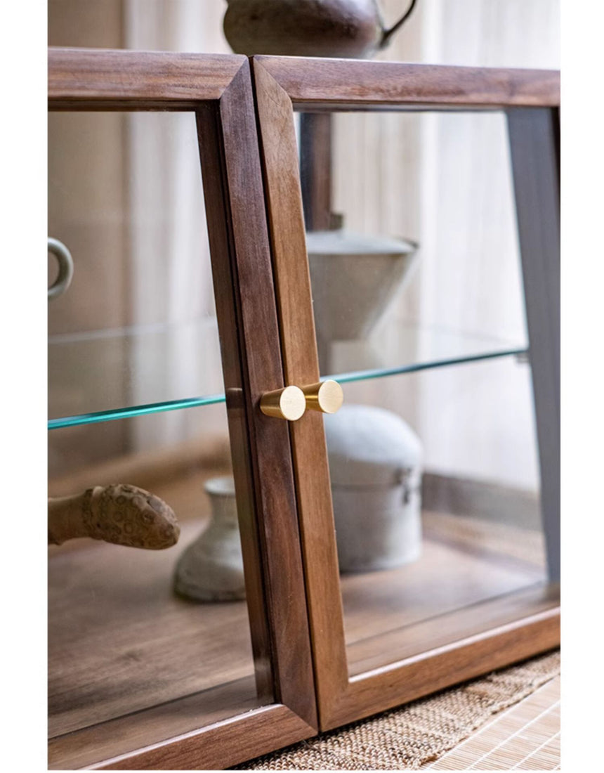 JUHAN Chae-Won Elegant Natural Wood Tea Set Storage System from JUHAN