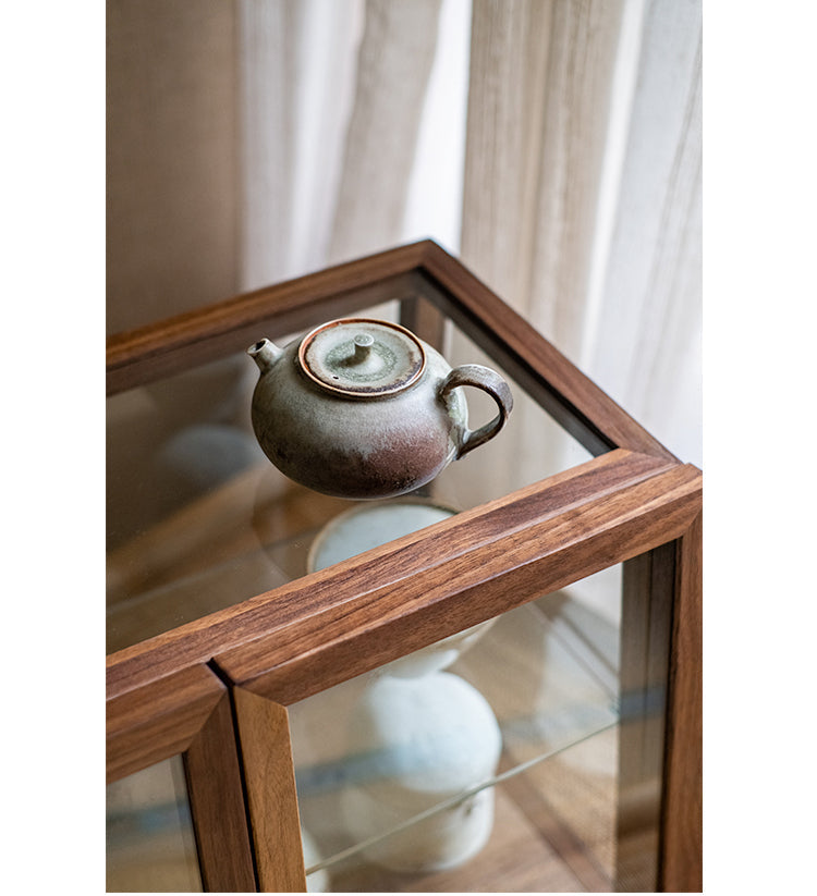 JUHAN Chae-Won Elegant Natural Wood Tea Set Storage System from JUHAN