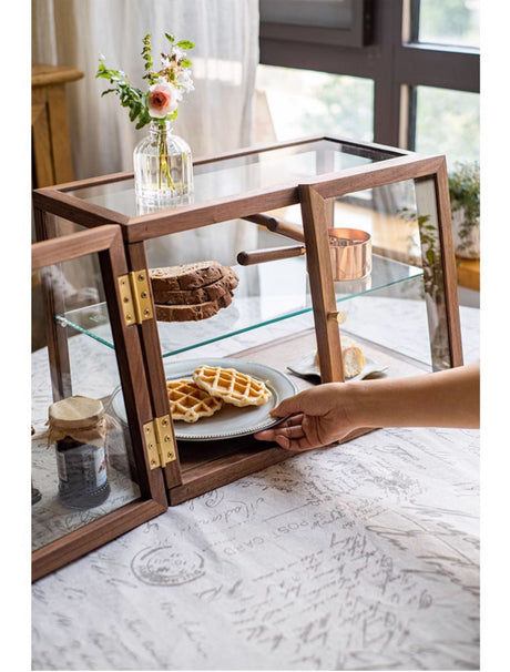 JUHAN Chae-Won Elegant Natural Wood Tea Set Storage System from JUHAN