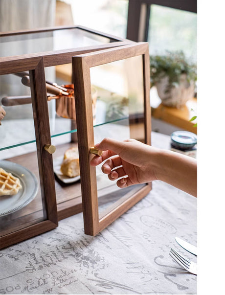 JUHAN Chae-Won Elegant Natural Wood Tea Set Storage System from JUHAN