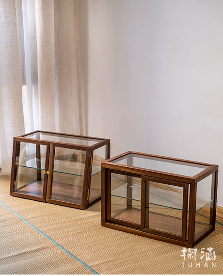 JUHAN Chae-Won Elegant Natural Wood Tea Set Storage System from JUHAN