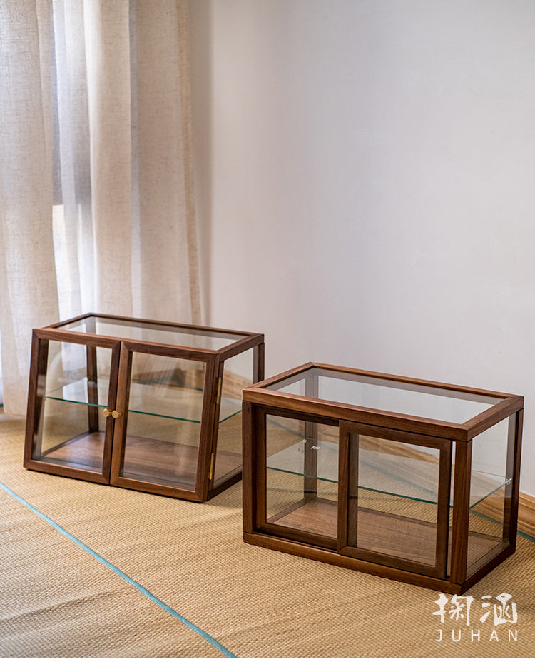 JUHAN Chae-Won Elegant Natural Wood Tea Set Storage System from JUHAN