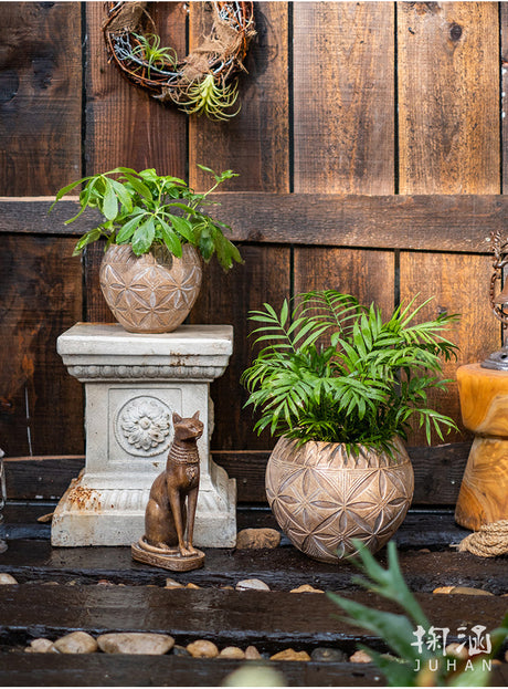 JUHAN Elowen Elegant Retro Flowerpot Creative Plant Lamp from JUHAN