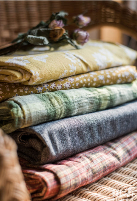 JUHAN Elowen Vintage Cotton-Linen Retro Art Sofa Cloth from JUHAN
