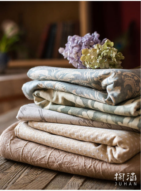 JUHAN Elowen Vintage Cotton-Linen Retro Art Sofa Cloth from JUHAN