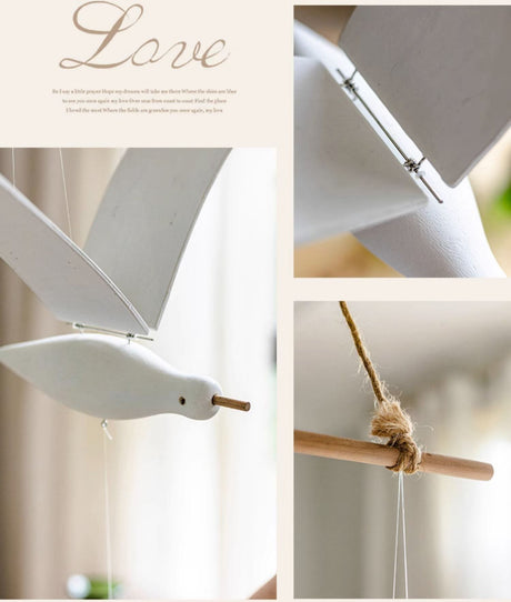 JUHAN Esperanza Artistic Wooden Flying Bird Decor from JUHAN
