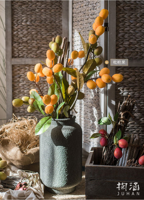JUHAN Haruki Exquisite Stone-Effect Glass Flower Bottle Ornament from JUHAN