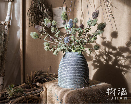 JUHAN Haruki Exquisite Stone-Effect Glass Flower Bottle Ornament from JUHAN