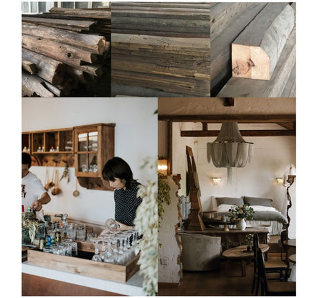 JUHAN Isabeau Rustic Natural Wood Jewelry Board Decor from JUHAN