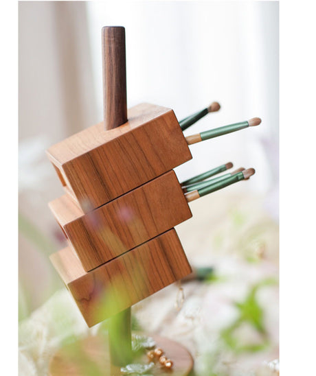 JUHAN Isadora Elegant Natural Wood Pencil Holder from JUHAN