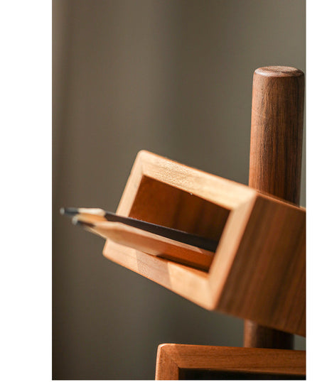 JUHAN Isadora Elegant Natural Wood Pencil Holder from JUHAN