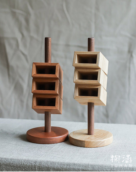 JUHAN Isadora Elegant Natural Wood Pencil Holder from JUHAN