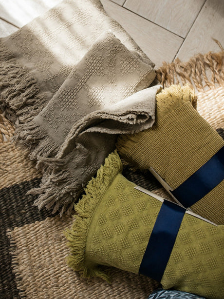 JUHAN Isidora Pastel Color Cotton Casual Blanket from JUHAN