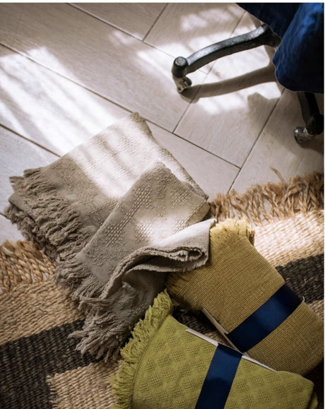 JUHAN Isidora Pastel Color Cotton Casual Blanket from JUHAN