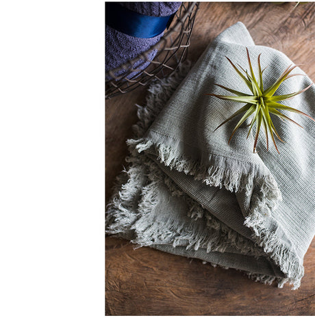 JUHAN Isidora Pastel Color Cotton Casual Blanket from JUHAN