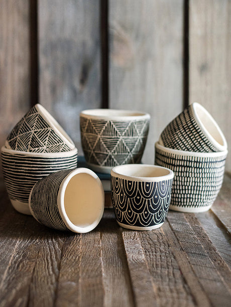 JUHAN Isolde Chic Geometric Cement Flowerpot from JUHAN
