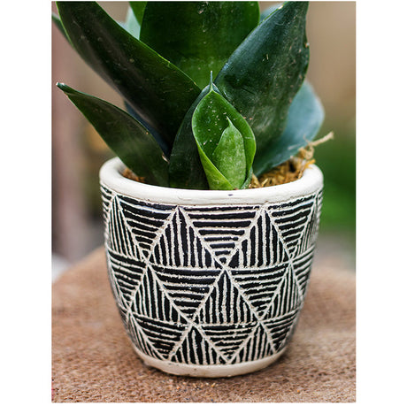 JUHAN Isolde Chic Geometric Cement Flowerpot from JUHAN