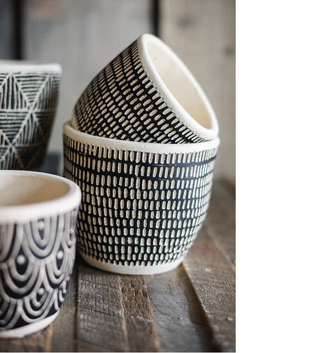 JUHAN Isolde Chic Geometric Cement Flowerpot from JUHAN