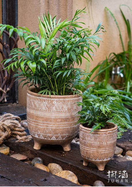 JUHAN Isolde Retro Big Breathable Flowerpot Boho Style from JUHAN
