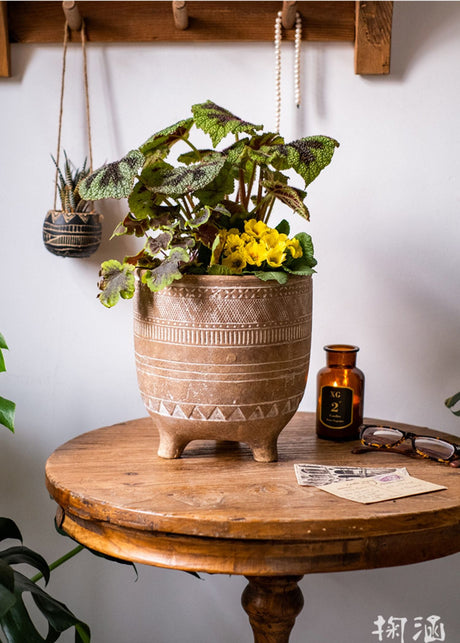 JUHAN Isolde Retro Big Breathable Flowerpot Boho Style from JUHAN
