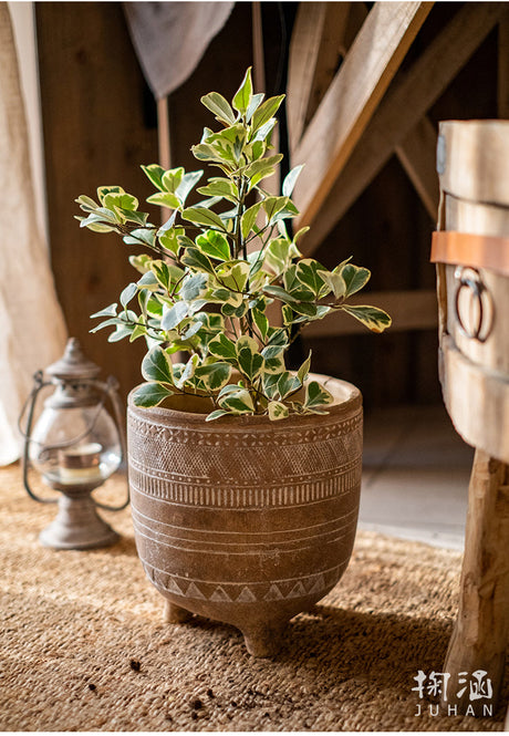 JUHAN Isolde Retro Big Breathable Flowerpot Boho Style from JUHAN