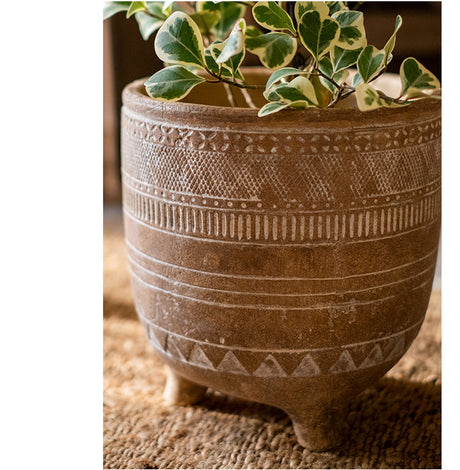 JUHAN Isolde Retro Big Breathable Flowerpot Boho Style from JUHAN