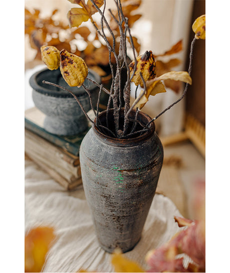 JUHAN Isolde Rustic Floral Arrangement Pottery Vase from JUHAN