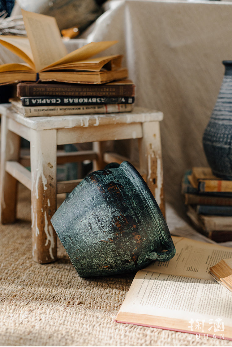 JUHAN Isolde Rustic Floral Arrangement Pottery Vase from JUHAN
