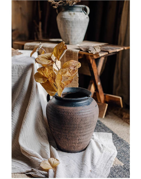 JUHAN Isolde Rustic Floral Arrangement Pottery Vase from JUHAN