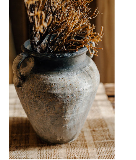 JUHAN Isolde Rustic Floral Arrangement Pottery Vase from JUHAN