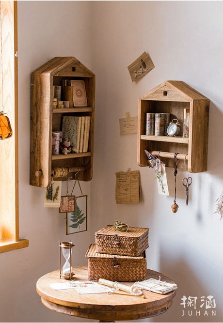 JUHAN Isolde Rustic Solid Wood Storage Wall Cabinet from JUHAN