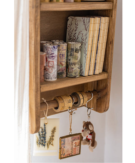JUHAN Isolde Rustic Solid Wood Storage Wall Cabinet from JUHAN