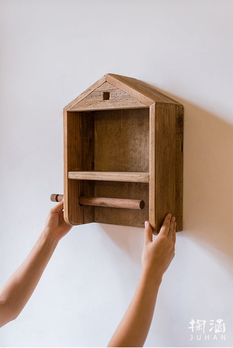 JUHAN Isolde Rustic Solid Wood Storage Wall Cabinet from JUHAN