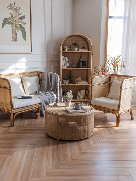 JUHAN Isolde Vintage Chic Sofa Double Retro Living Room Decoration from JUHAN