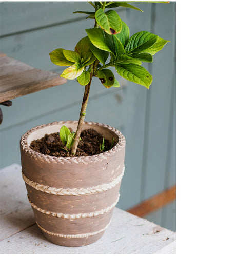 JUHAN Isolde Vintage Clay Handcrafted Flowerpot from JUHAN