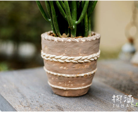 JUHAN Isolde Vintage Clay Handcrafted Flowerpot from JUHAN