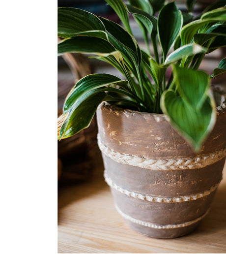 JUHAN Isolde Vintage Clay Handcrafted Flowerpot from JUHAN