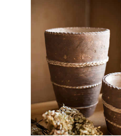 JUHAN Isolde Vintage Clay Handcrafted Flowerpot from JUHAN