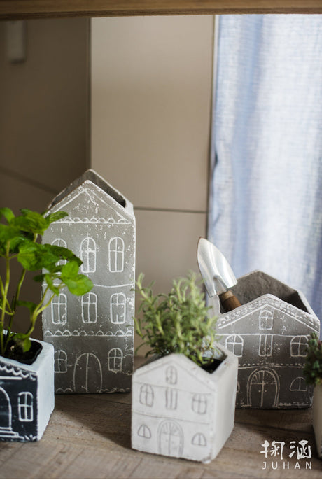 JUHAN Isolde Whimsical Ceramic Micro Landscape Flower Pot. from JUHAN