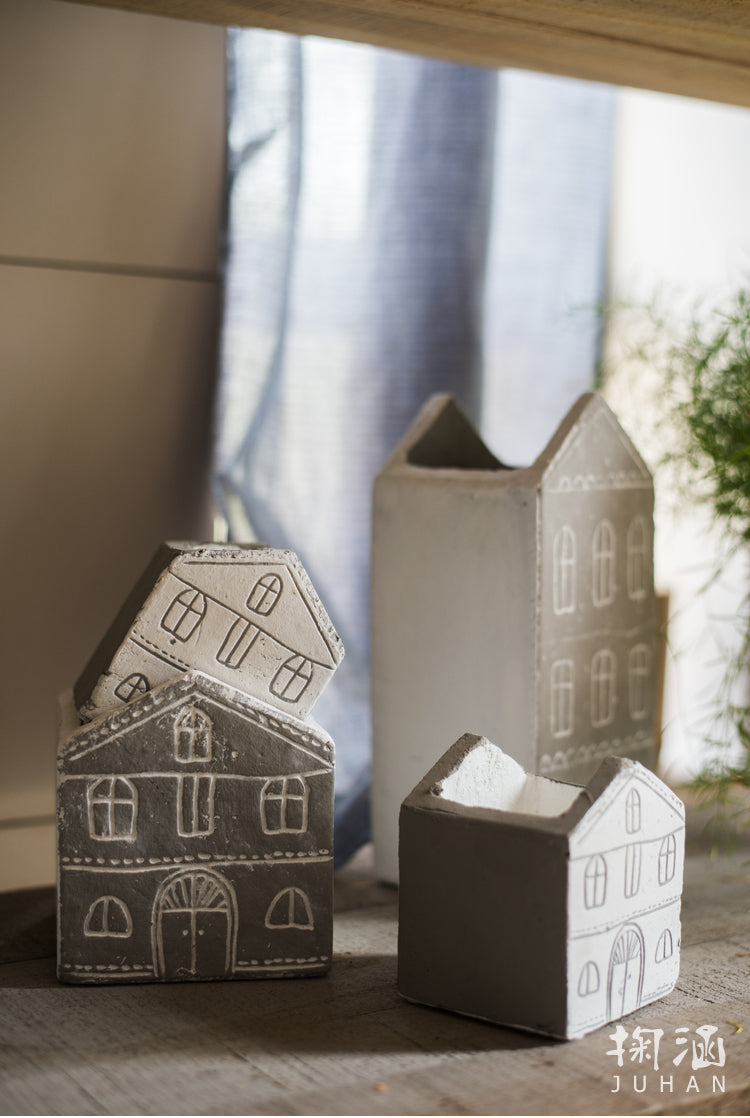 JUHAN Isolde Whimsical Ceramic Micro Landscape Flower Pot. from JUHAN