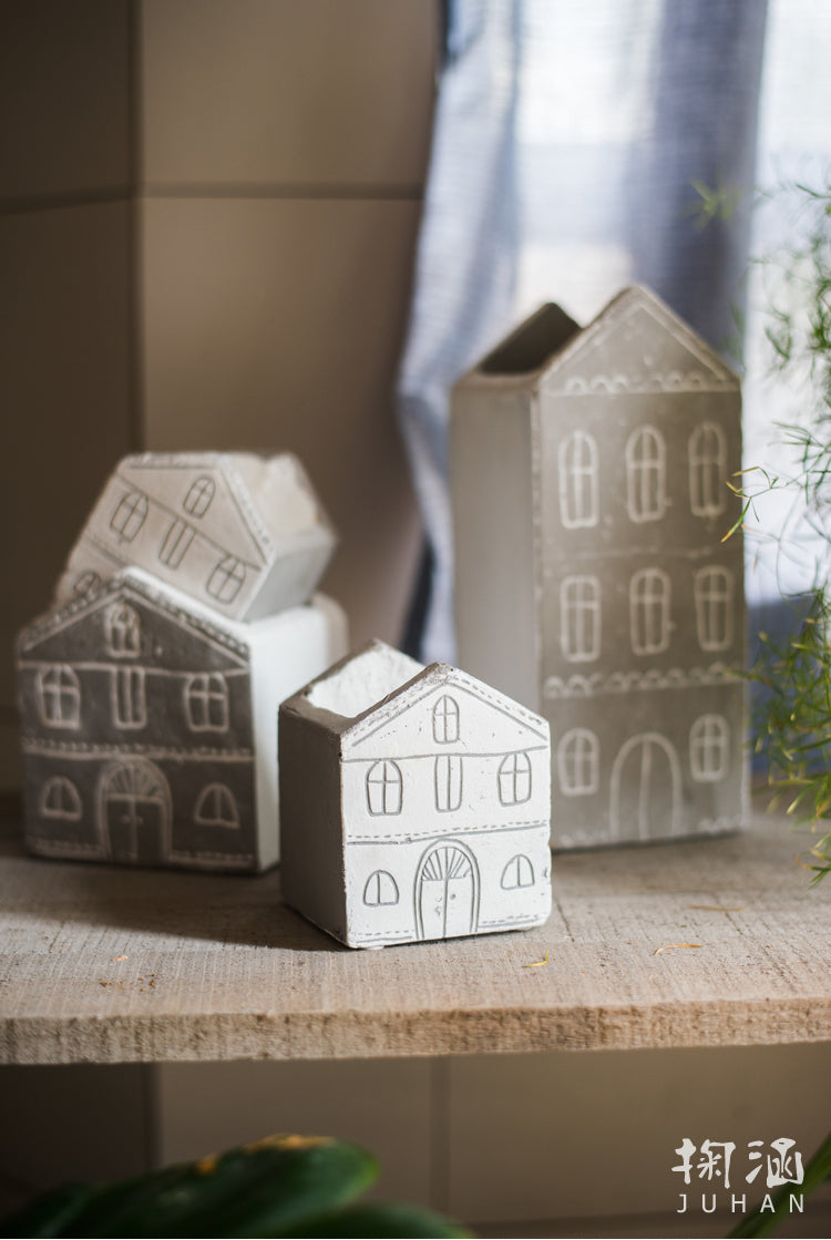 JUHAN Isolde Whimsical Ceramic Micro Landscape Flower Pot. from JUHAN