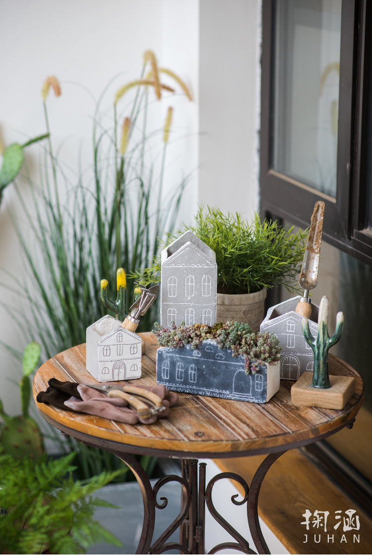 JUHAN Isolde Whimsical Ceramic Micro Landscape Flower Pot. from JUHAN