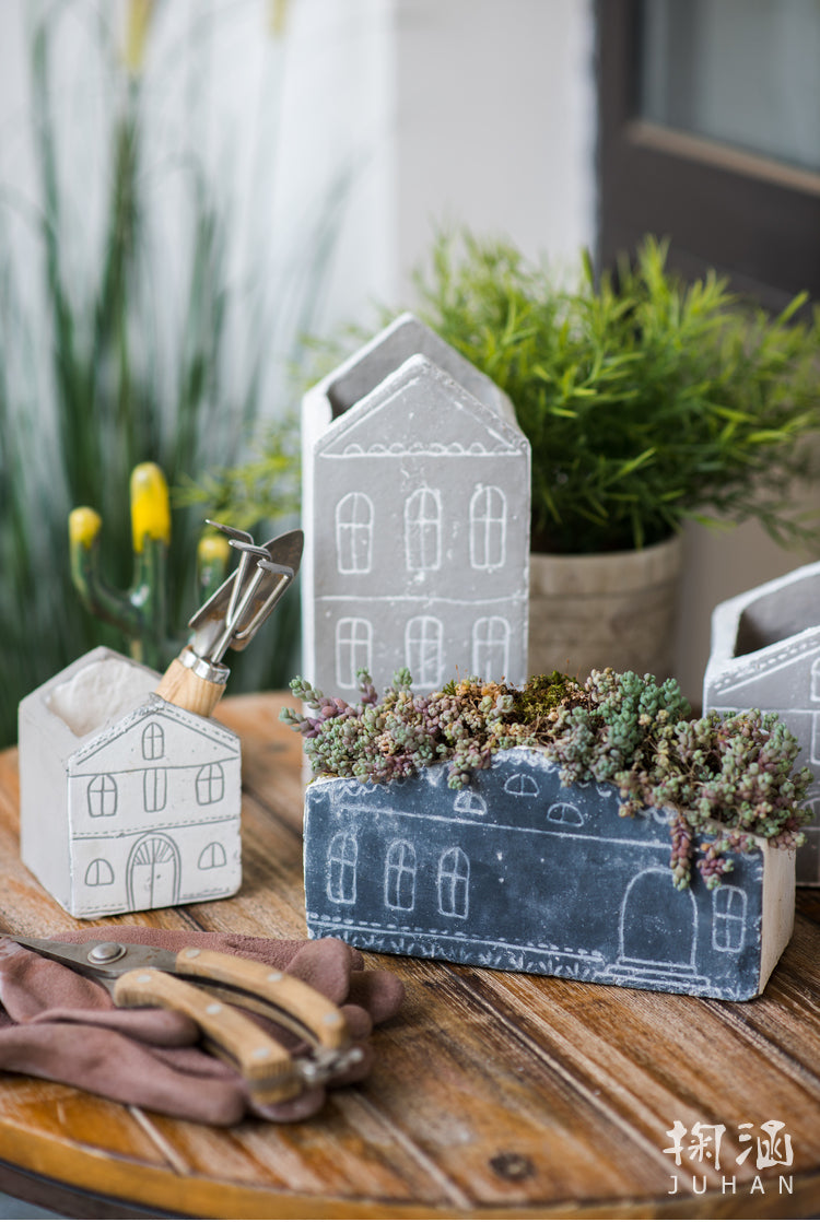JUHAN Isolde Whimsical Ceramic Micro Landscape Flower Pot. from JUHAN