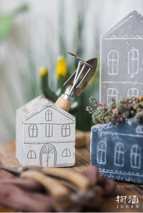 JUHAN Isolde Whimsical Ceramic Micro Landscape Flower Pot. from JUHAN