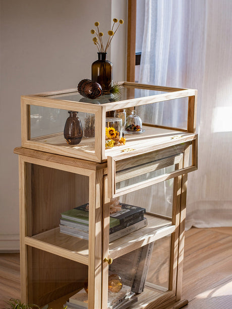JUHAN Kael Durable Wooden Glass Display Cabinet from JUHAN