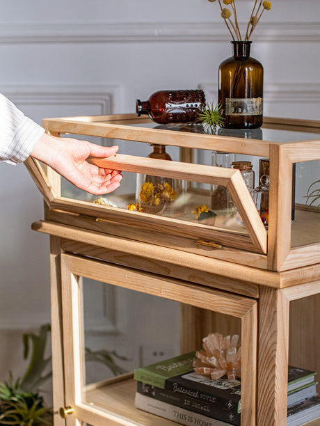 JUHAN Kael Durable Wooden Glass Display Cabinet from JUHAN