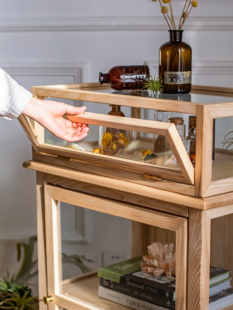 JUHAN Kael Durable Wooden Glass Display Cabinet from JUHAN