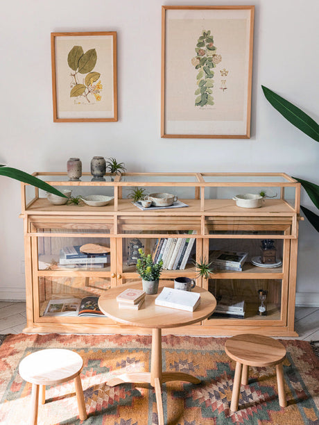 JUHAN Kael Durable Wooden Glass Display Cabinet from JUHAN