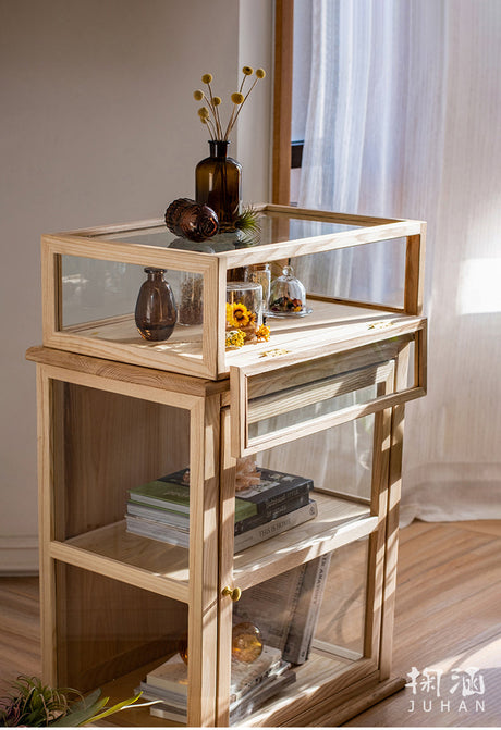 JUHAN Kael Durable Wooden Glass Display Cabinet from JUHAN