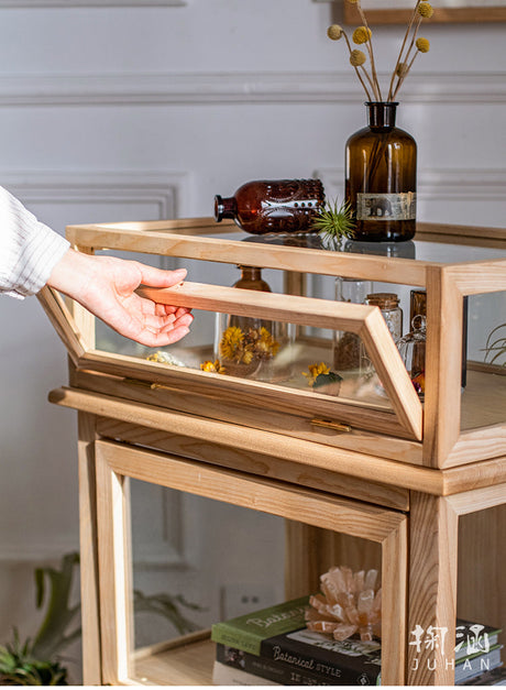 JUHAN Kael Durable Wooden Glass Display Cabinet from JUHAN